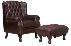 Nicely Wing Chair & Footstool