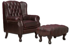 Nicely Wing Chair & Footstool